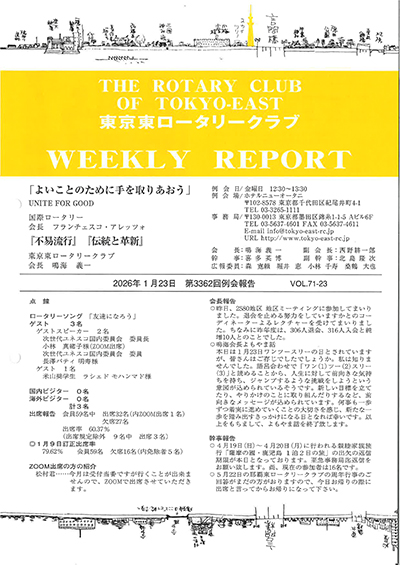 第3362回例会報告